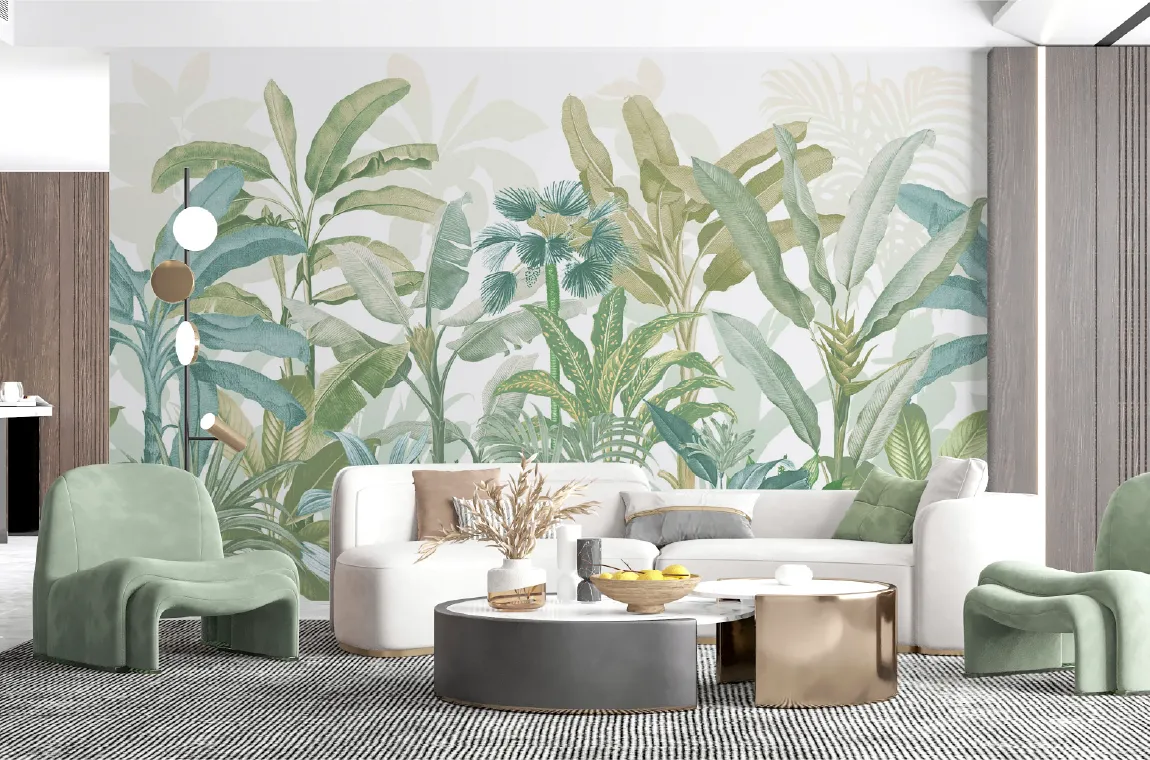 tones color mural wall